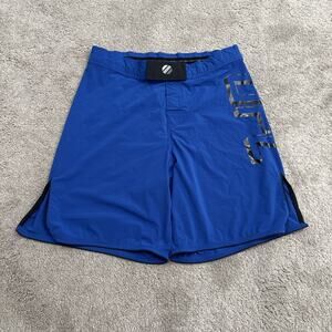 UFC Octagon Board Shorts Mens 34 Blue MMA Fighting Training Running Activewear